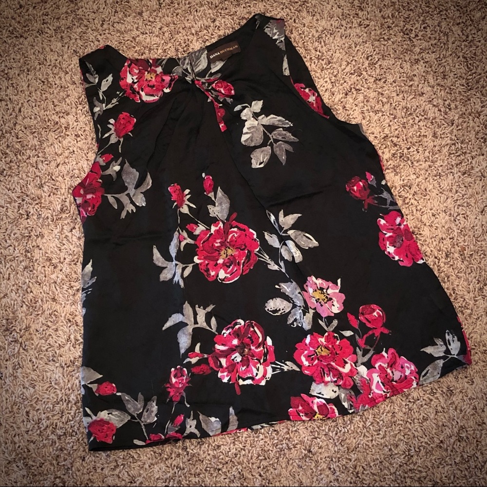Dana Buchman Floral Tank Top